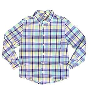 Dressed Up by Gymboree Boys Long Sleeve Button Down Collared Shirt Medium